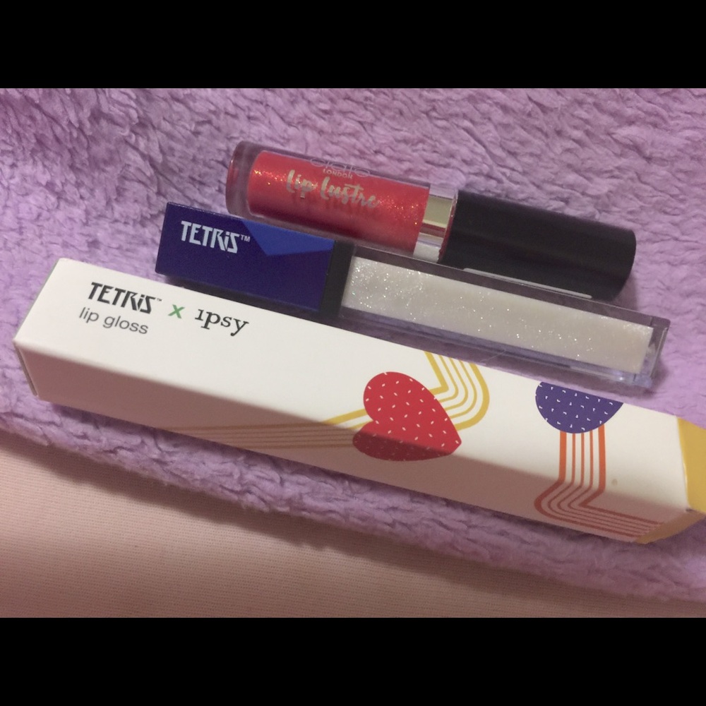 New Lot 2 Lip Gloss:Ciate Lip Lustre Shade: wildfire; & Tetris NIB: shade matrix
